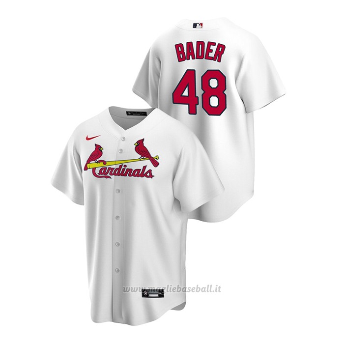 Maglia Baseball Uomo St. Louis Cardinals Harrison Bader Replica Primera Bianco